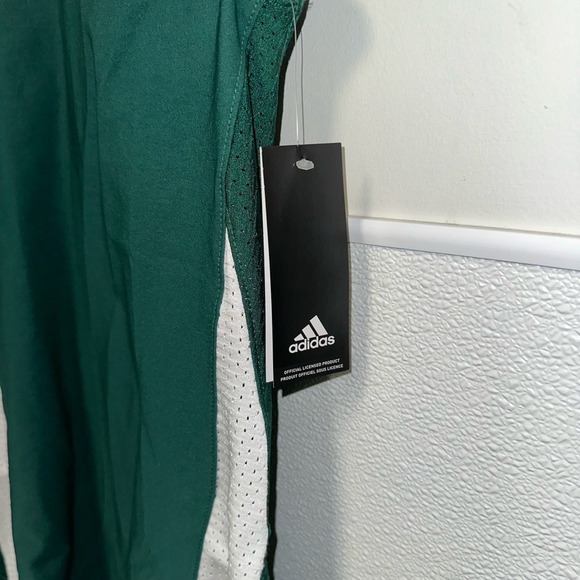 ADIDAS TECHFIT HYPED FOOTBALL Practice JERSEY Shirt Men's M Green & White NEW - Picture 6 of 16